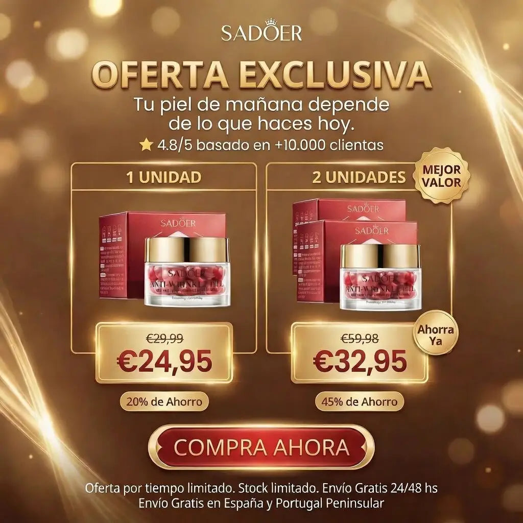 Cápsulas Antiarrugas 5 en 1 – SADOER (50 g)